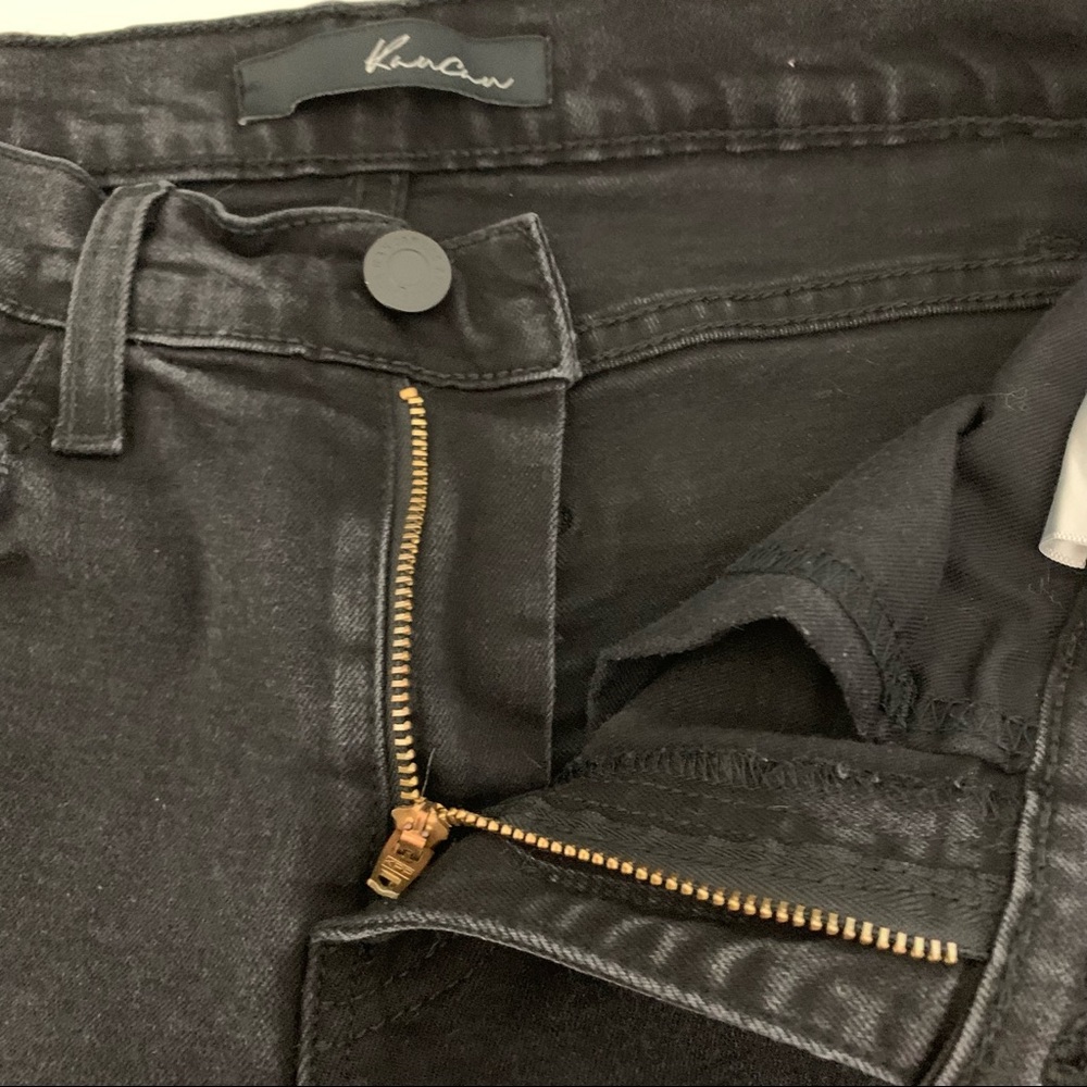 Kancan Ankle Skinny Black Distressed Jeans Size 25 - Picture 3 of 10